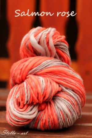 SALMON ROSE - vlna merino 